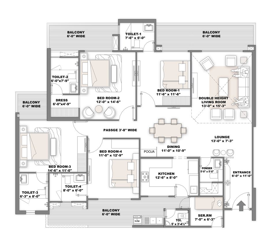 Shree Vardhman Samisha Ambrosia floor plan 4