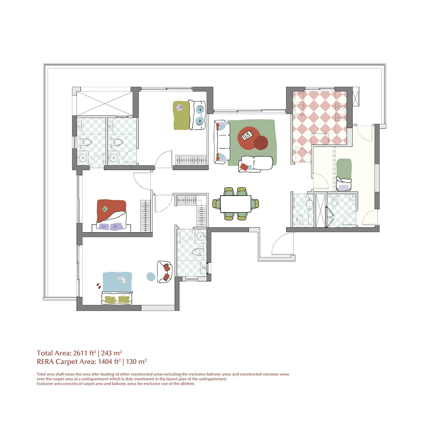 Max Estates 360 3-Bedroom Floor Plan