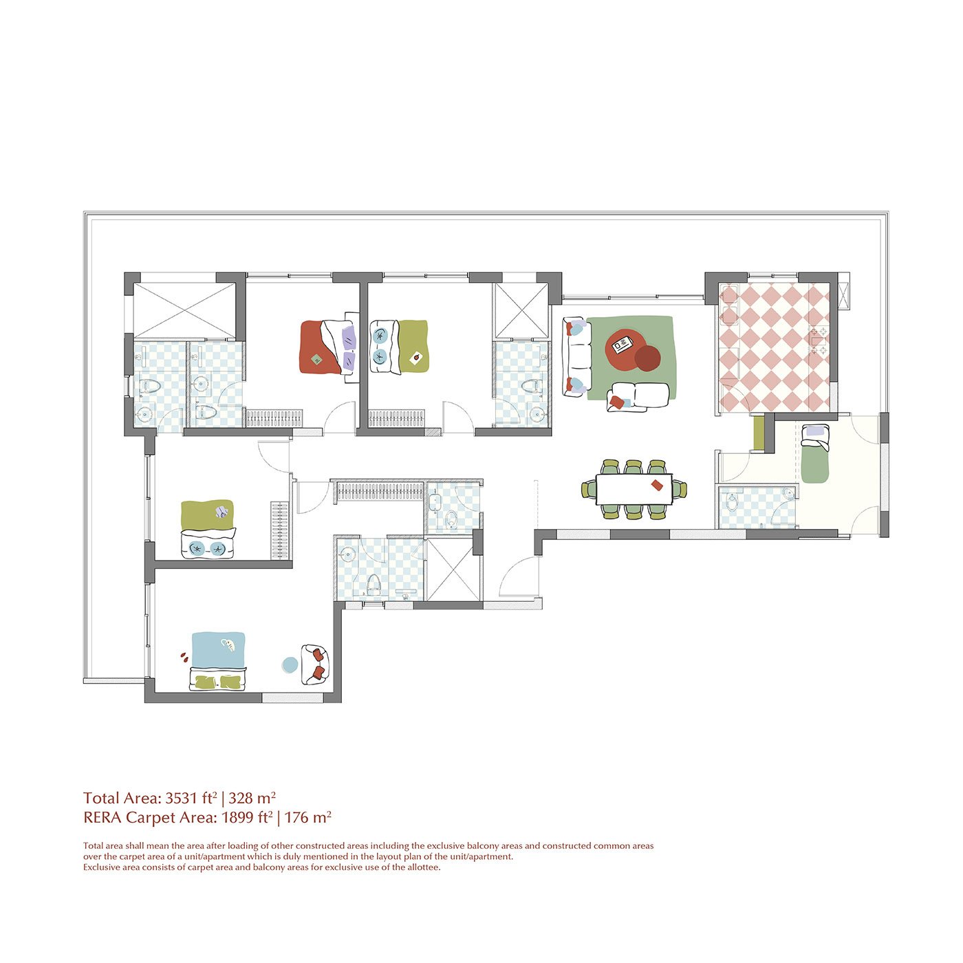 Max Estates 360 4-bedrooms Floor Plan