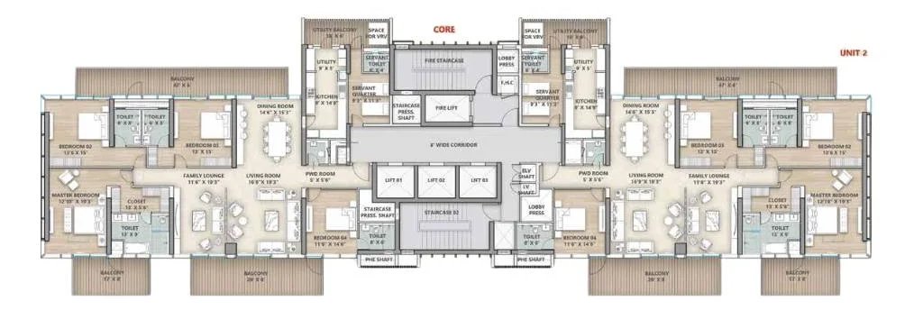 Paras The Manor floor plan 1