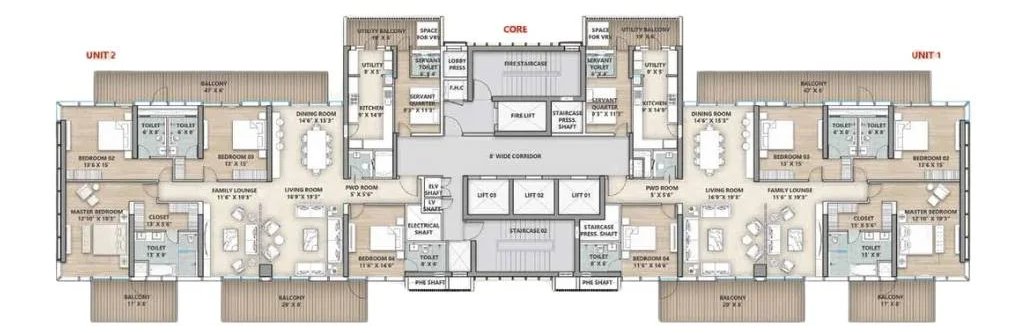 Paras The Manor floor plan 2