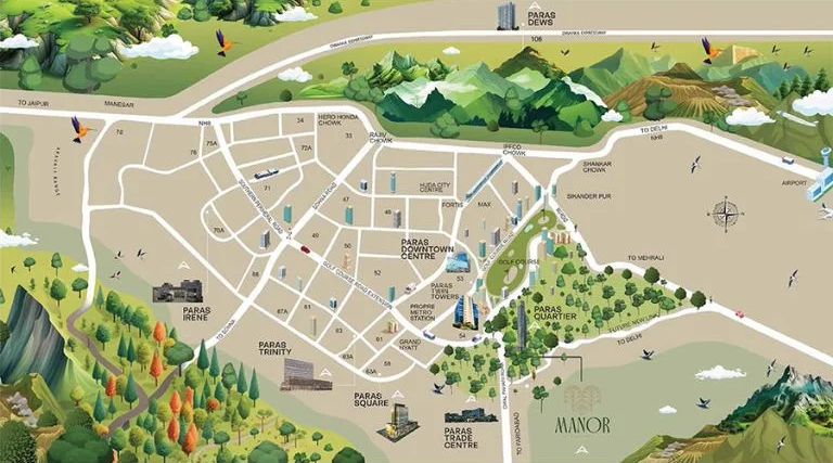 Paras The Manor location map